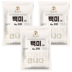 곡물을만나다 2025년산 햅쌀 백미, 4kg, 3개