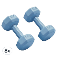 탑피아 여성용 아령 하늘색, 8개, 1kg