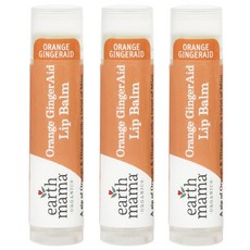 [쿠팡수입] 얼스마마 오렌지 진저에이드 립밤, 코코넛바닐라향, 3개, 4ml