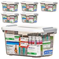 BangJiaShi 幫家適 透明整理箱, 透白, 6個