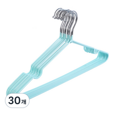 코지웰 미끄럼 방지 논슬립 옷걸이, 그린, 30개