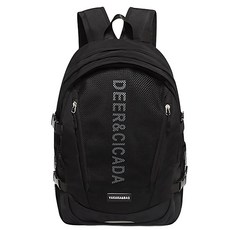 FROMHEAVEN 粗獷蘇格蘭威士忌日常背包 H858, 黑色