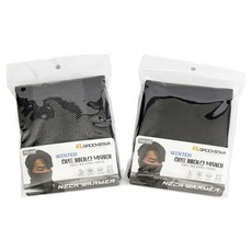 GROOVSTAR GRS 發熱面罩脖圍 2件組, 1套, 黑色, 灰色