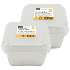 생활미소 다회용 보관용기 450ml, 6개