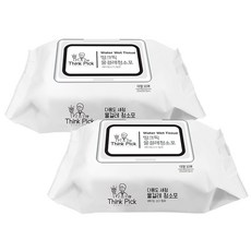 월드크린 띵크픽 물걸레 청소포 대형 30매, 2개