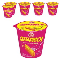 오뚜기 컵떡볶이 로제, 140g, 6개