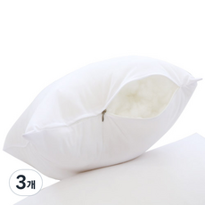 아임리빙 구름 높낮이 지퍼형 베개솜, 화이트, 3개