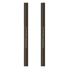 Solone 台灣公司貨 鑽石刀立體旋轉眉筆, 01 焦糖棕, 2支