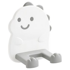 이고다 보글이 무타공 드라이기 거치대, 화이트 + 그레이, 1개