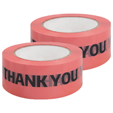 A.label 包裝用封箱膠帶 45mm x 100m B0210, 3 logo 紅黑色, 2個