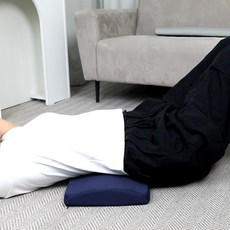 DAEHAN 睡眠腰部靠墊 3D記憶棉腰椎腰枕, 藍色, 1個