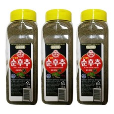 OTTOGI 不倒翁 黑胡椒粉, 450g, 3個