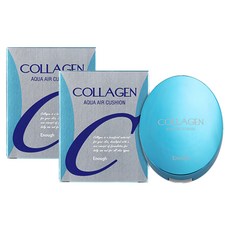 Enough 膠原蛋白水潤氣墊粉底 15g, 21 Natural Glow, 2入