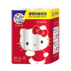 HOMESWELL Hello Kitty 4層高級衛生紙 紅色, 30m, 30捲, 1包