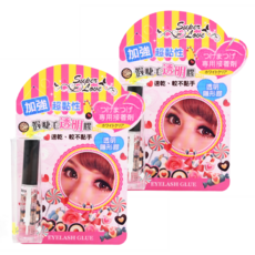 Super Love 超黏性假睫毛膠 加強超黏性 速乾不黏手, 透明, 2瓶