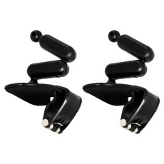 redbean 2段式眼鏡蛇儀表板型車用支架 DAIM-17D, 黑色, 2個