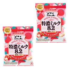 유하미카쿠토 토쿠노 밀크 딸기 캔디, 58g, 2개