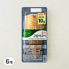 비비고 순살 고등어구이, 60g, 6개