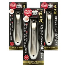 Greenbell 寬刃不銹鋼指甲刀 G-1203, 混色, 3個