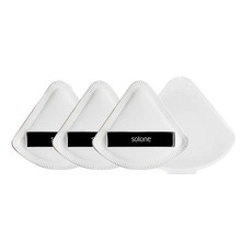 Solone 訂製舒芙蕾海綿3件組 附收納盒, 扇形, 1組