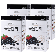 블랙푸드 곡물한끼 선식, 300g, 4개