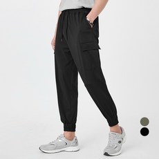 CARET 防皺冰涼感四向彈力鬆緊帶工裝束口褲