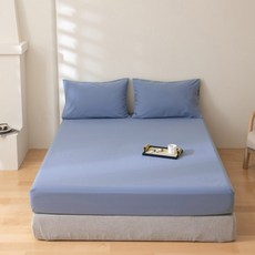 防水吸濕排汗單人床包式保潔墊 + 枕套3件組 側邊加高35cm