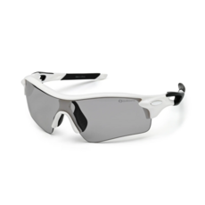 Oaklans 運動太陽眼鏡 Q320, 1個, 白黑鏡框 + 變色偏光鏡片