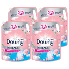 Downy 室內晾乾用超高濃縮衣物柔軟精 花漾花香 補充包, 2.6L, 4個