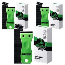 Monster CLEAR GEL 可替換式多功能刮刀 + 補充刀片 10入 x 3件組, 3套