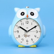 VillaDeHouse 旋律貓頭鷹教育用桌上鬧鐘, 天空藍