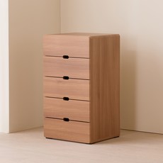 제이디퍼니처 로미 서랍장 협탁, 아카시아, 5단