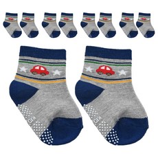翔駿親子 兒童止滑襪 Set 5雙, 童趣可愛造型, 專業防滑設計, 舒適透氣, 0~1歲, 顏色隨機