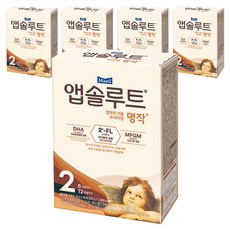 앱솔루트 프리미엄 명작 스틱분유 2단계, 280g, 5개