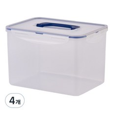 에코센스 조아락 직사각 밀폐용기, 4개, 6.3L