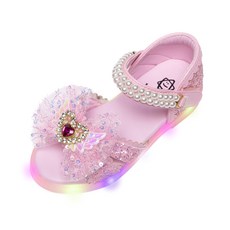 LA STELLA 女童 Catch Heart LED 涼鞋