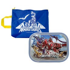 LE BARN 孩童龍甲合體餐袋+餐盒組, 混色, 便當盒+便當袋