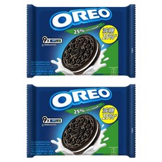 OREO 奧利奧 減甜夾心餅乾 香草口味, 236.25g, 2袋