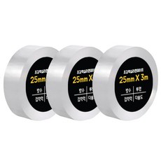 DADA 超強力單面矽膠膠帶 25mm x 3m, 透明, 3個