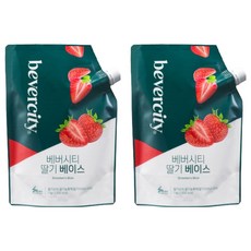 Bevercity 草莓濃縮汁, 1kg, 2個