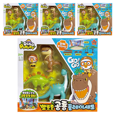 Pororo 淘氣小企鵝 恐龍玩具套裝, 4組