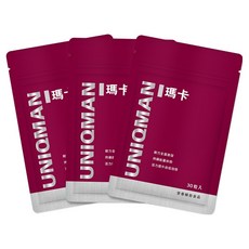 UNIQMAN 優仕曼 瑪卡 膠囊, 30顆, 3包