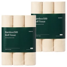 DEARCUS 竹500天然紙漿3層高級捲筒衛生紙, 2個, 30入