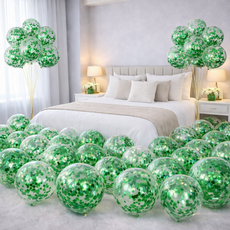 팡파티 파티풍선, 그린스팽글, 50개