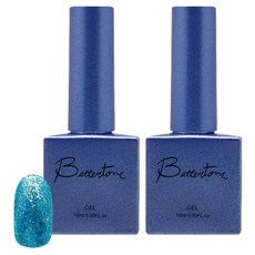 SM IVIT Better Tone 鑽石亮粉彩色凝膠指甲油, BT-92 藍色托帕石, 2個, 10ml