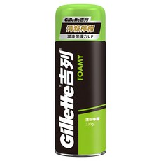 Gillette 吉列 刮鬍泡 清新檸檬 333g, 1罐