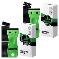 Monster CLEAR GEL 可替換式多功能刮刀 + 補充刀片 10入 x 3件組, 2套