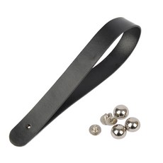 brand yarn 牌燕摩登包帶黑+銀飾半月, 黑色, 1套