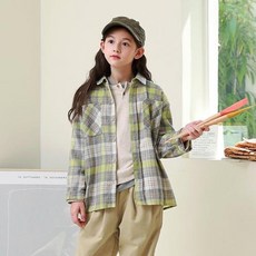 jkids 女童萊蒂格紋襯衫 J6229
