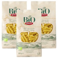 그라노로 유기농 푸실리, 500g, 3개
